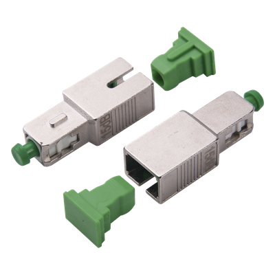 Atenuador óptico macho-hembra con conector SC/APC de 15dB para fibra Monomodo