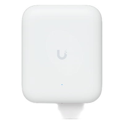 Access Point UniFi WiFi U7 Outdoor WiFi 7 802.11be doble banda, MU-MIMO 2x2 en cada banda, Puerto 2.5G, antena sectorial integrada 90° en 2.4 y 45° en 5 GHz, conectores para antenas omnidirec