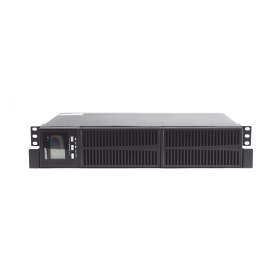 UPS de Topología On-Line Doble Conversión / Capacidad de 1KVA / 900W /Entrada y Salida de 120 Vca / Clavija de Entrada NEMA 5-15P / Pantalla LCD Configurable /Formato Rack/Torre