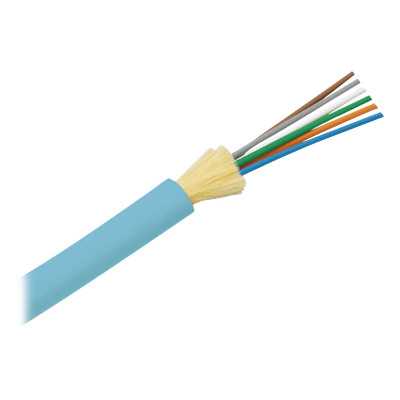Cable de Fibra Óptica de 6 hilos, Multimodo OM3 50/125 Optimizada, Interior, Tight Buffer 900um, No Conductiva (Dieléctrica), OFNR (Riser), Precio Por Metro