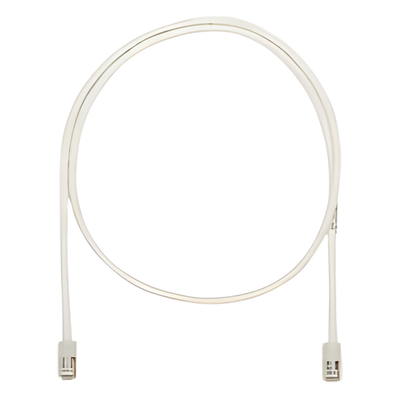 Cable de parcheo UTP Categoría 5e, con plug modular en cada extremo - 2 m. - Blanco mate