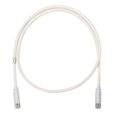 Cable de parcheo UTP Categoría 6, con plug modular en cada extremo - 2 m. - Blanco Mate