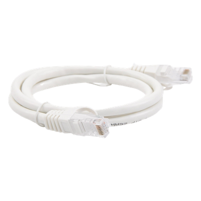 Cable de parcheo UTP Cat6 - 1 m - blanco