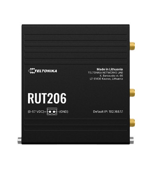 Kit router industrial 4G LTE Cat 4 RUT206 con 2 puertos Ethernet, RS232, RS485 y Wi-Fi 4