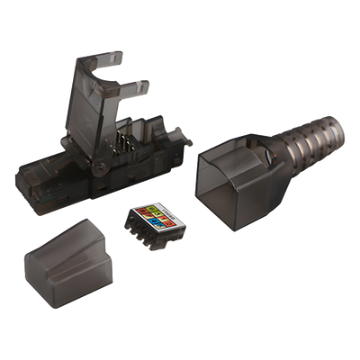 Plug modular RJ45 para Cable UTP Categoría 6A -Sin herramienta, para terminación en campo