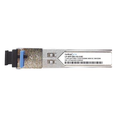 Transceptores Bidireccionales SFP (Mini-Gbic) / Monomodo / 1.25 Gbps de velocidad / Conector SC / Hasta 3 km de Distancia / 2 Pc