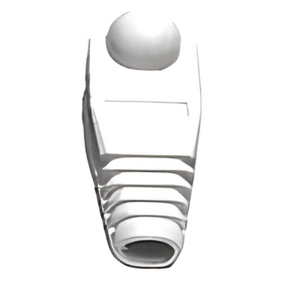 Capa Plástica para protección de Plug RJ45, Color Blanco