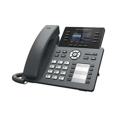 Teléfono IP Grandstream GRP2634, 8 líneas, 12 cuentas SIP, Wi-Fi de doble banda, Bluetooth, PoE y GDMS