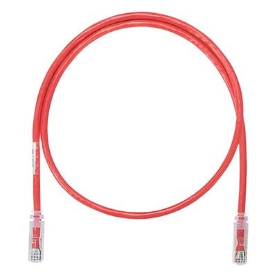 Cable de parcheo UTP Categoría 6, con plug modular en cada extremo - 1 m. - Rojo