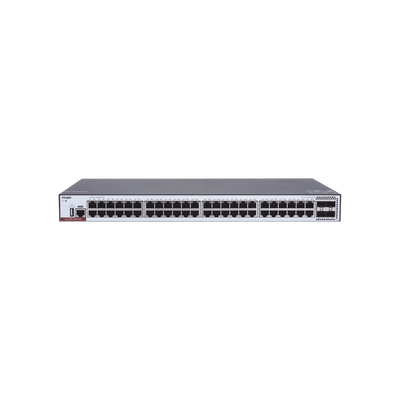 Switch Administrable Capa 3 PoE con 48 puertos Gigabit 802.3af/at + 4 SFP+ para fibra 10 Gb, hasta 405 watts, gestión gratuita desde la nube
