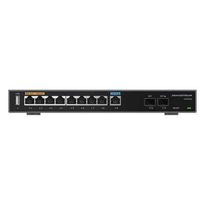 Router Gigabit VPN / Balanceador de cargas / 60,000 sesiones NAT / 9 puertos 10/100/1000 Mbps + 2 puertos SFP (WAN/LAN) / 1 puerto entrada PoE(af/at) / 2 puertos salida PoE (af/at) / Compatib
