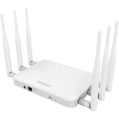 Punto de Acceso y Repetidor para Interior ac (3x3) de Largo alcance, 800mW de potencia, Doble Banda Simultanea 1300 Mbps en 5 GHz y 450 Mbps en 2.4 GHz, 6 Antenas desmontables de 5 dBi, Sopor