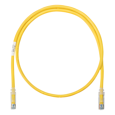 Cable de parcheo UTP Categoría 6, con plug modular en cada extremo - 1.5 m. - Amarillo