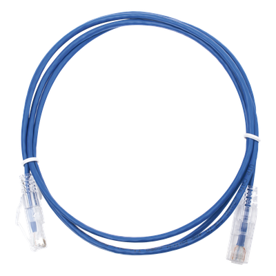 Cable de Parcheo Slim UTP Cat6 - 1.5 m Azul Diámetro Reducido (28 AWG)