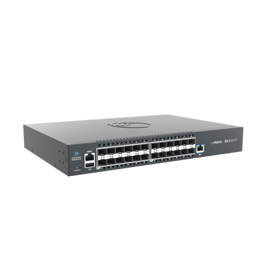 Switch cnMatrix EX3024F Ideal para Distribución en una Red Empresarial / 24 Puertos de Fibra Óptica SFP+(10 Gbps) / Capa 2 y Capa 3 / Doble Fuente de Alimentación en Corriente Alterna / Gesti