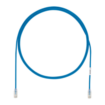 Cable de Parcheo UTP Cat6A, CM/LSZH, Diámetro Reducido (28AWG), Color Azul, 6 metro