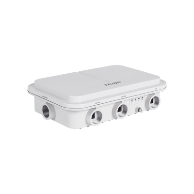 RG-AP680(CD), Punto de Acceso Inalámbrico Exterior de Alta Potencia y Doble Radio Wi-Fi 6 de 2.402 Gbps, Puerto Óptico de 1 Gbps