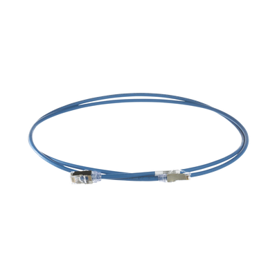 Patch cord Cat6A F/UTP 28 AWG, CM/LSZH, 1 m, azul