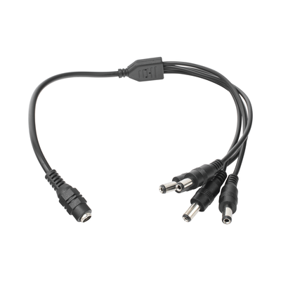 Cable con Conector Jack Hembra de 3.5 mm con 4 Salidas de Jack Macho (Divisor de energía) / TIPO PULPO / 4 Conectores Macho / 1 Conector Hembra / Jack de 3.5mm